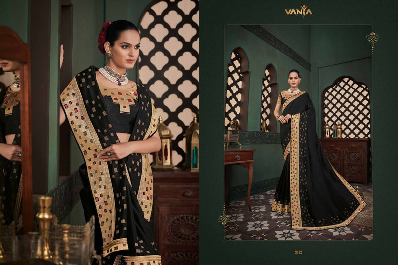 Vanya Vanya Dno 3102 Silk With Embroidery Stylish Designer Festival Look Saree