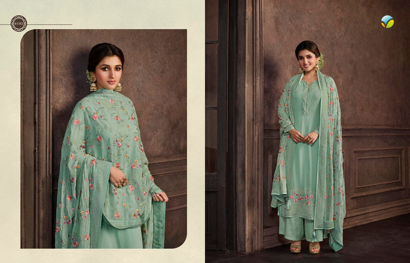 Vinay Fashion Saachi Georgette With Heavy Embroidery Work Stylish Designer Casual Wear Fancy Salwar Suit