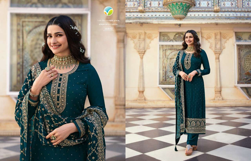 Vinay Fashion Dno 16801 To 16804 Silky Georgette With Heavy Embroidery Stylish Designer Party Wear Salwar Kameez