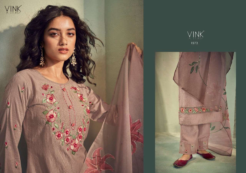 Vink Glamour Vol 3 Silk With Hand Work Stylish Designer Casual Wear Beautiful Kurti