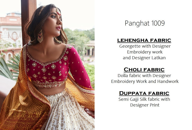 Virasat Panghat Vol 3 Dno 1009 Fancy Stylish Designer Hand Work Wear Lehenga Choli