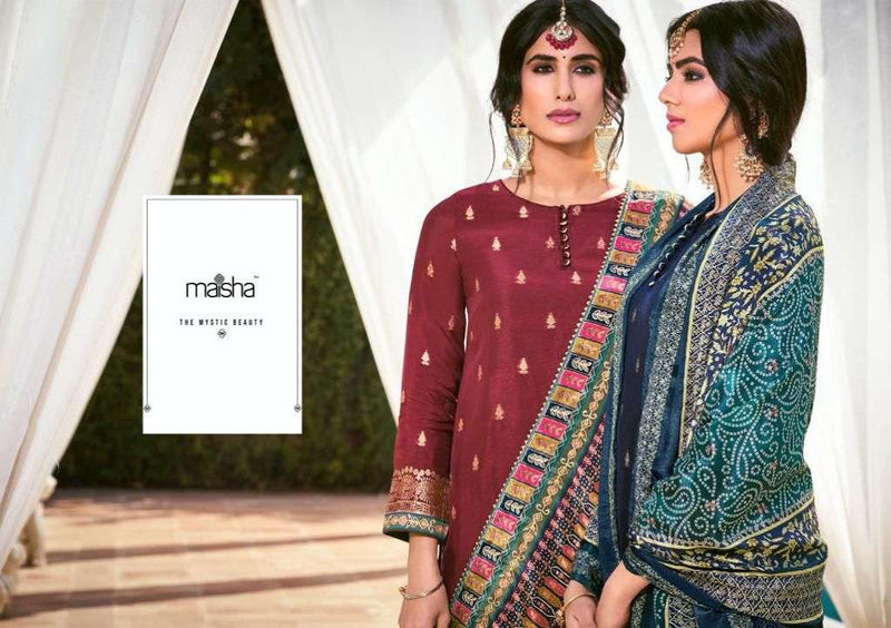 Maisha Vivann Vol 7 Dola Silk Stylish Designer Festival Look Printed Salwar Suit