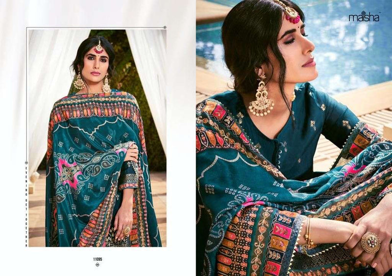 Maisha Vivann Vol 7 Dola Silk Stylish Designer Festival Look Printed Salwar Suit