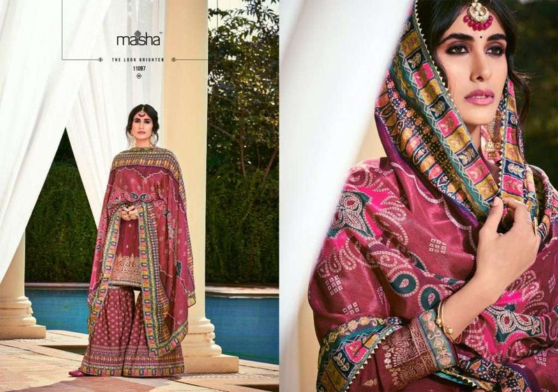 Maisha Vivann Vol 7 Dola Silk Stylish Designer Festival Look Printed Salwar Suit