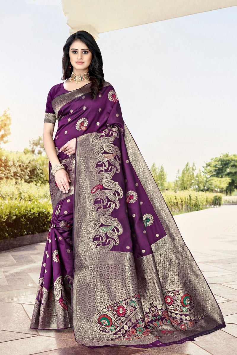 Vivera International Mitra 2 Banarasi Silk Stylish Designer Festival Wear Sarees
