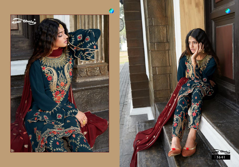Your Choice Meenaz Real Georgette Bridal Partywear Designer Salwar Suits