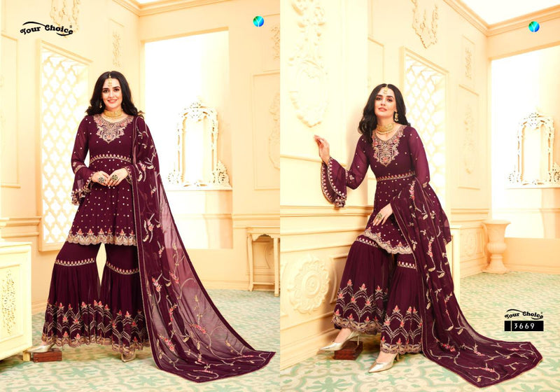 Your Choice Riyasat Georgette Designer Partywear Wedding Salwar Suits