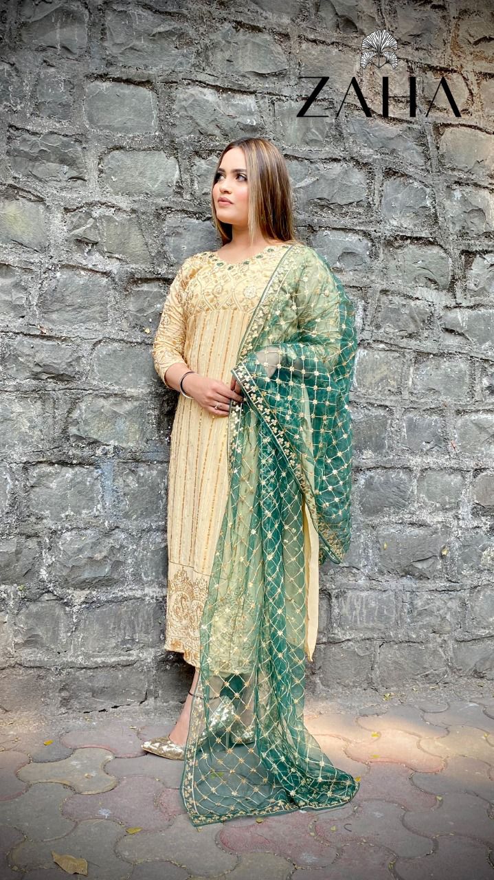 Zaha Zaha 10018 Georgette Stylish Festival Wear Designer Salwar Kameez