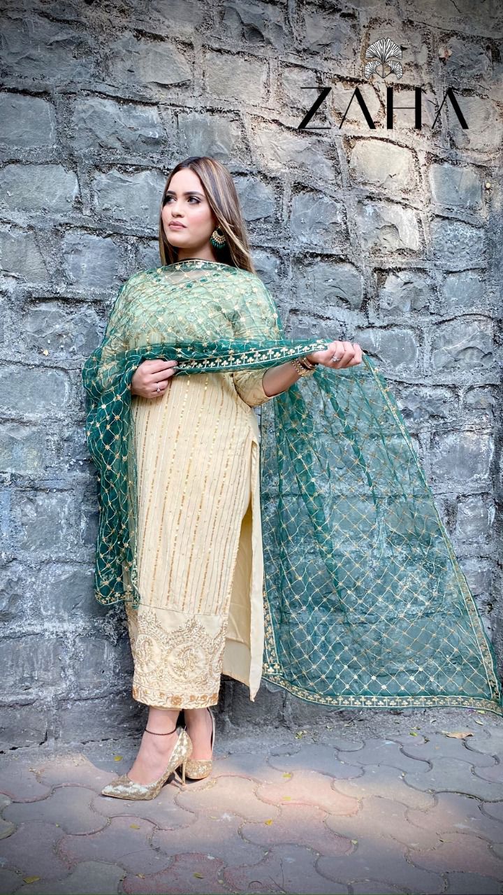 Zaha Zaha 10018 Georgette Stylish Festival Wear Designer Salwar Kameez