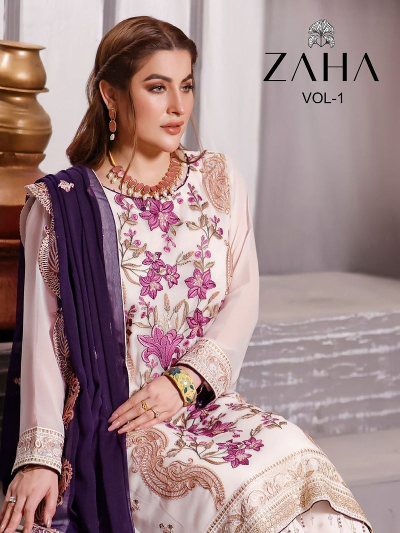 Zaha Zaha Vol 1 Georgette Pakistani Style Designer Salwar Kameez