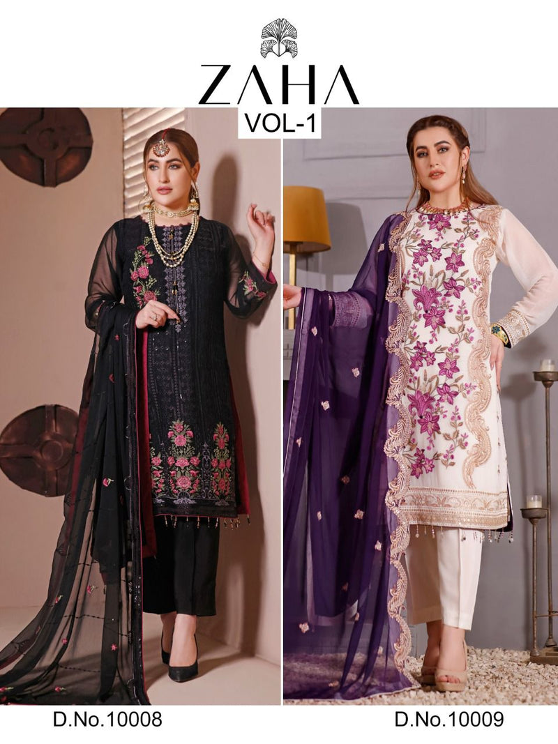 Zaha Zaha Vol 1 Georgette Pakistani Style Designer Salwar Kameez