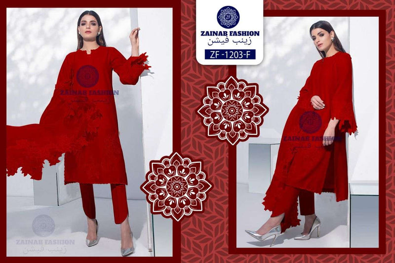 Zainab Fashion Dno 1203 Jam Satin Stylish Designer Party Wear Kurti