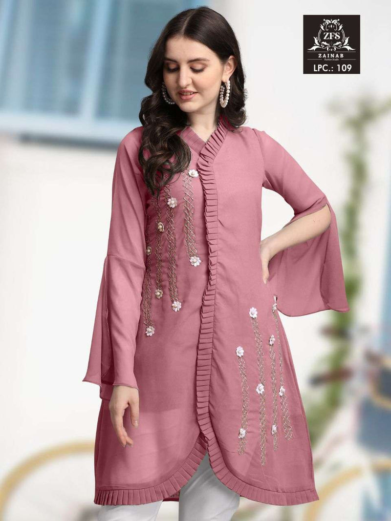 Zainab Fashion Studio Lpc 192 Georgette Stylish Designer Hand Work Kur