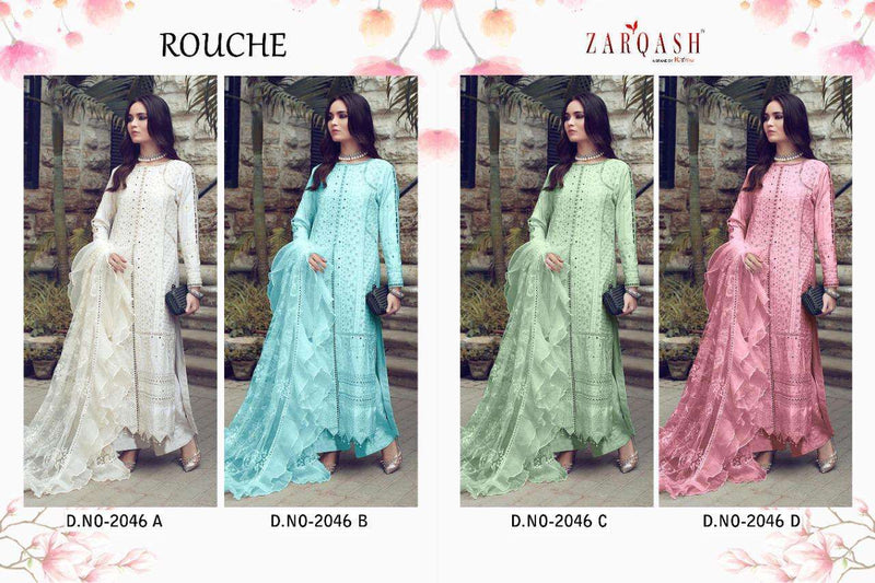 Zarqash Dno 2046 Lawn Cotton Stylish Designer Wear Pakistani Salwar Suit