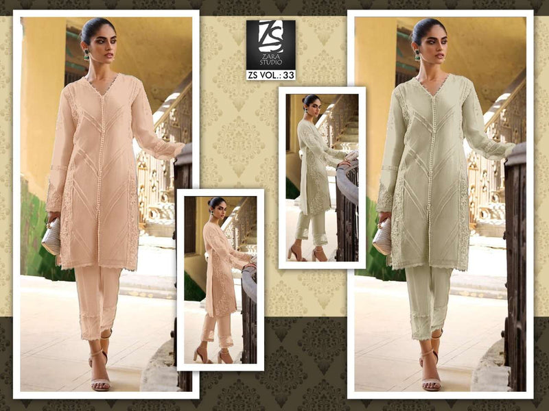 Zara Studio Vol 33  Georgette Stylish Designer Wear Kurti