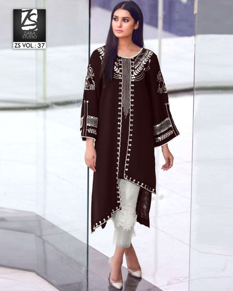 Zara Studio Vol 37 Georgette Stylish Designer Wear Kurti