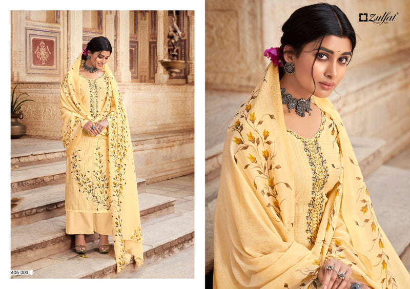 Zulfat Designer Suit Anishka Cotton Stylish Designer Casual Wear Salwar Kameez