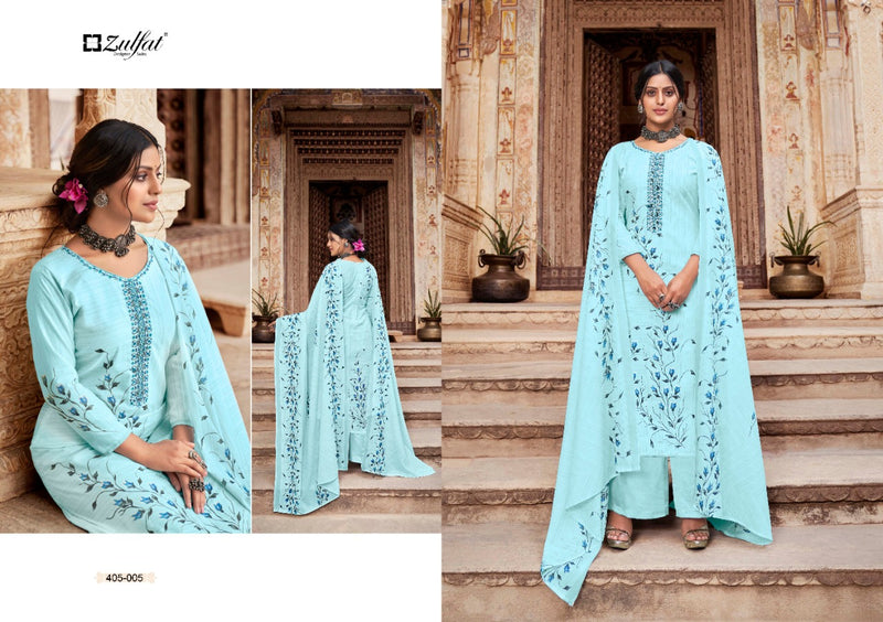 Zulfat Designer Suit Anishka Cotton Stylish Designer Casual Wear Salwar Kameez