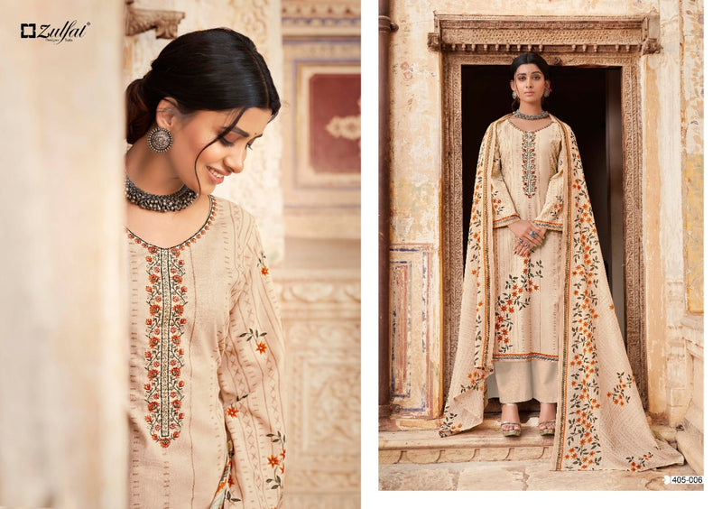 Zulfat Designer Suit Anishka Cotton Stylish Designer Casual Wear Salwar Kameez