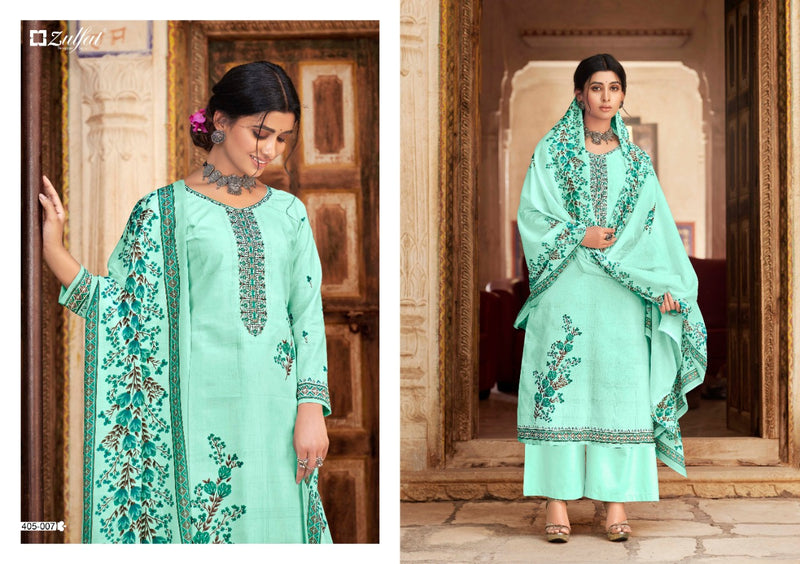 Zulfat Designer Suit Anishka Cotton Stylish Designer Casual Wear Salwar Kameez