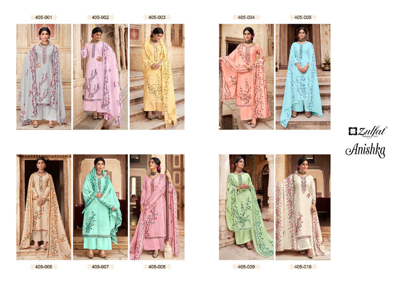 Zulfat Designer Suit Anishka Cotton Stylish Designer Casual Wear Salwar Kameez