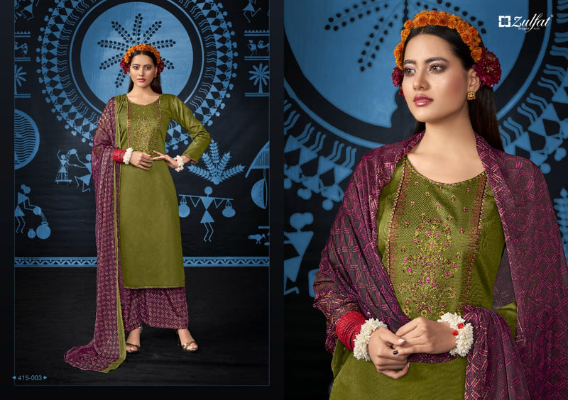 Zulfat Designer Mandakini Jam Cotton Stylish Designer Casual Wear Salwar Kameez