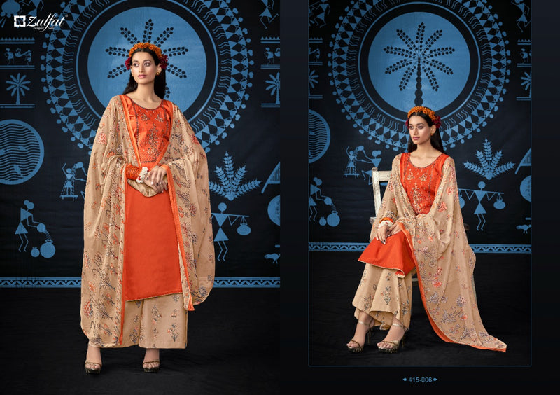 Zulfat Designer Mandakini Jam Cotton Stylish Designer Casual Wear Salwar Kameez