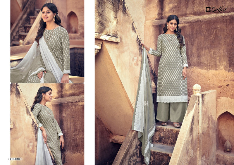 Zulfat Designer Suit Spring Pure Cotton Stylish Designer Casual Wear Salwar Suit