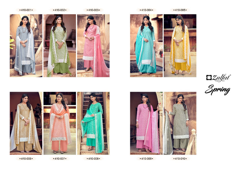 Zulfat Designer Suit Spring Pure Cotton Stylish Designer Casual Wear Salwar Suit