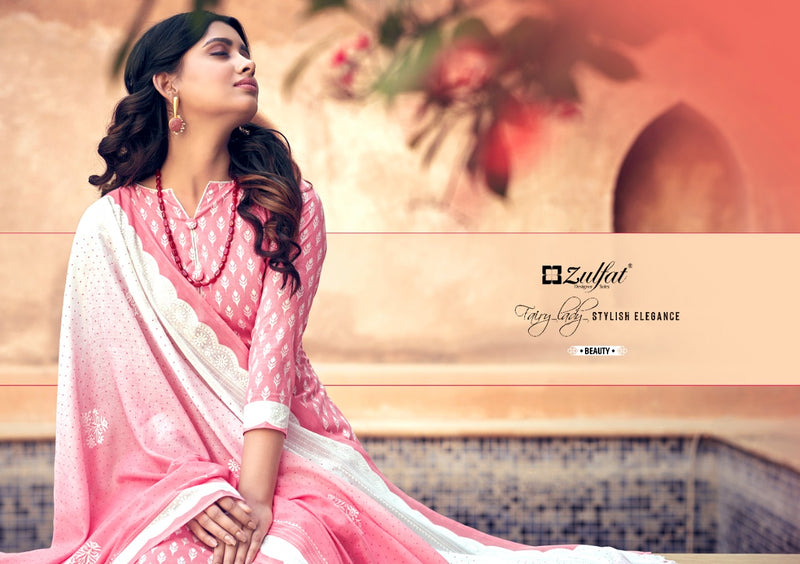 Zulfat Designer Suit Spring Pure Cotton Stylish Designer Casual Wear Salwar Suit