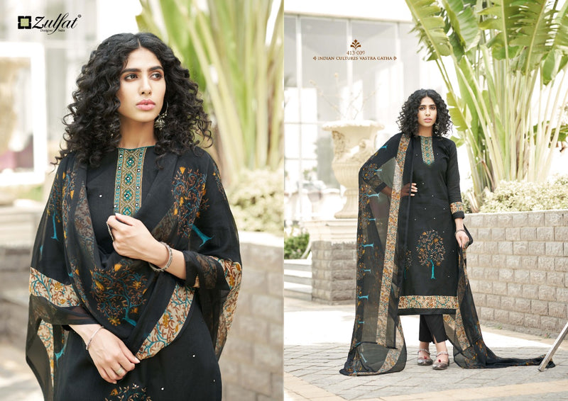 Zulfat Designer Suits Summer Bonanza Pure Cotton Stylish Designer Salwar Suit