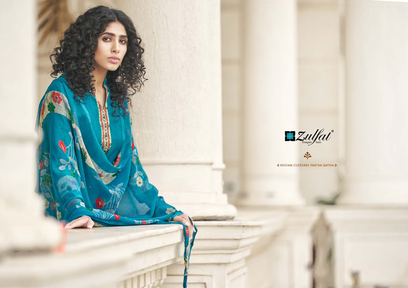 Zulfat Designer Suits Summer Bonanza Pure Cotton Stylish Designer Salwar Suit