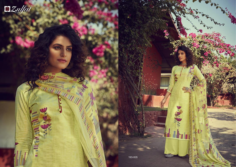 Zulfat Designer Suits Gulmohar Cotton Designer Dailywear Salwar Kameez