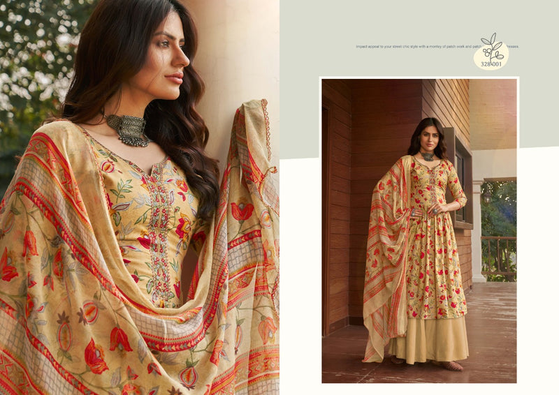 Zulfat Designer Suit Siyahi Pure Cotton Digital Style Print Fancy Embroidery Work Salwar Kameez